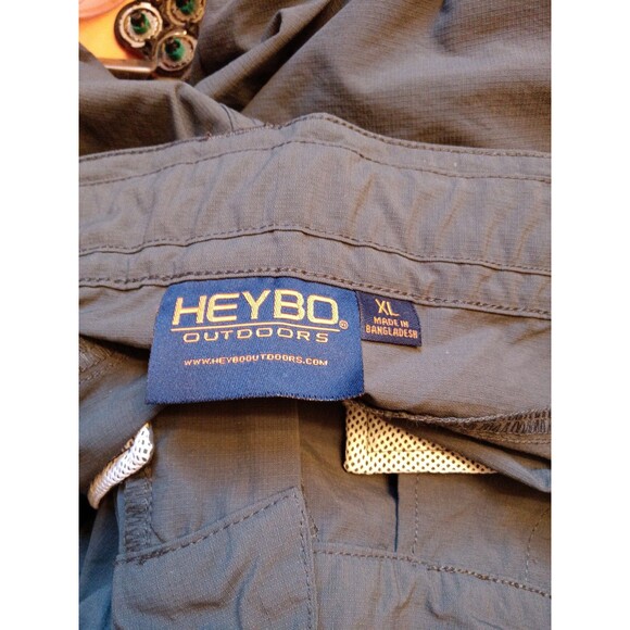 Heybo Outdoors Getaway Heather Charcoal Shorts Men’s XL NWT - Picture 5 of 5
